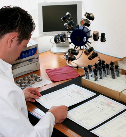 Mitarbeiter prüft Dokumentation und Qualitätsnachweise
